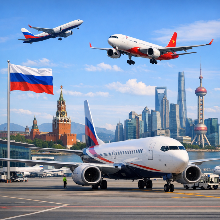 Авиарейсы Россия — Китай: новые маршруты и квоты в 2026 году